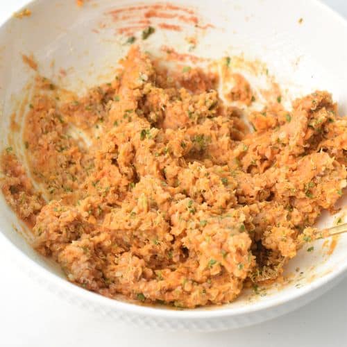 Quinoa Bite batter in a bowl.