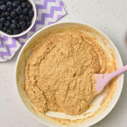 Whole Wheat Blueberry Muffin batter,