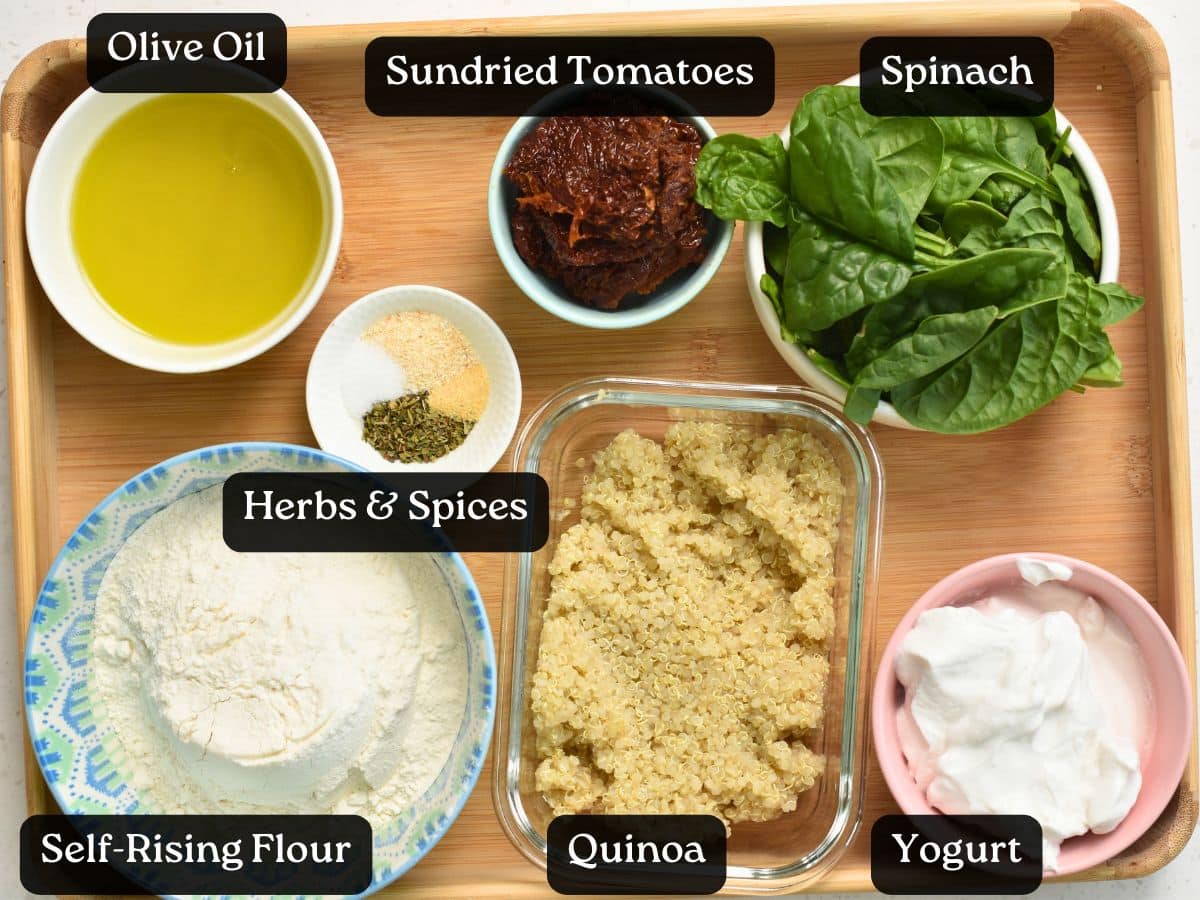 Ingredients for Quinoa Biscuits