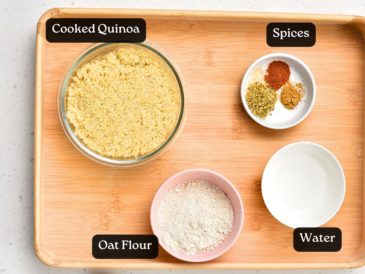 Ingredients for Quinoa Crackers