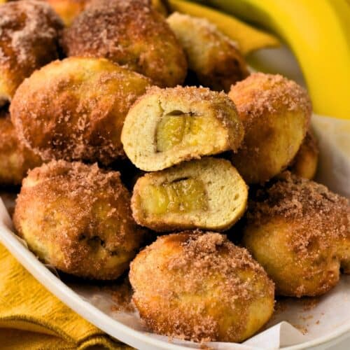 Banana Beignets (5 Ingredients, Not Fried)