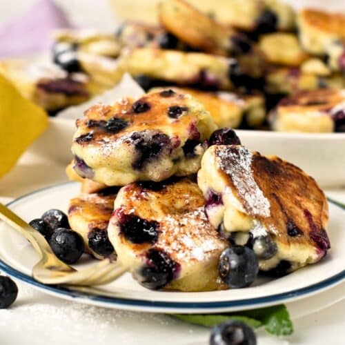 Blueberry Fritters (5 Ingredients, Healthier)