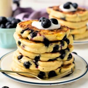 Healthy Blueberry Pancakes