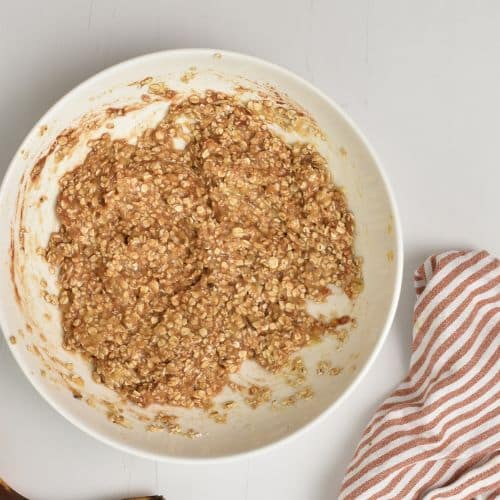 2-Ingredient Oat Cookie batter ready to form.