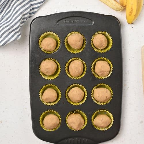 Banana Bites in a mini muffin pan.