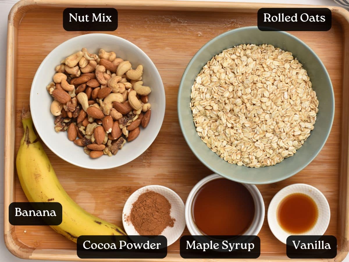 Ingredients for Banana Granola