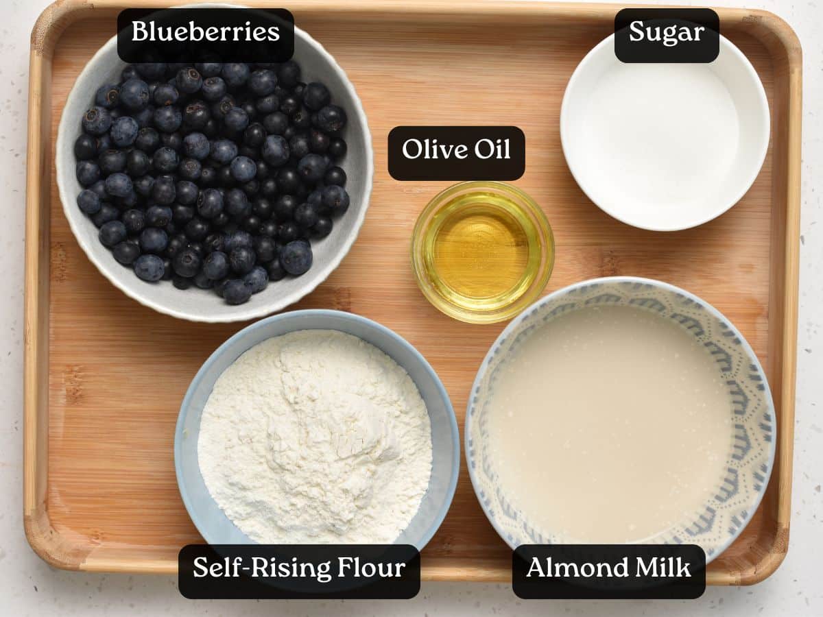 Ingredients for Blueberry Fritters