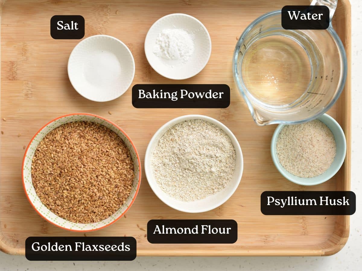 Ingredients for Flaxseed Bread