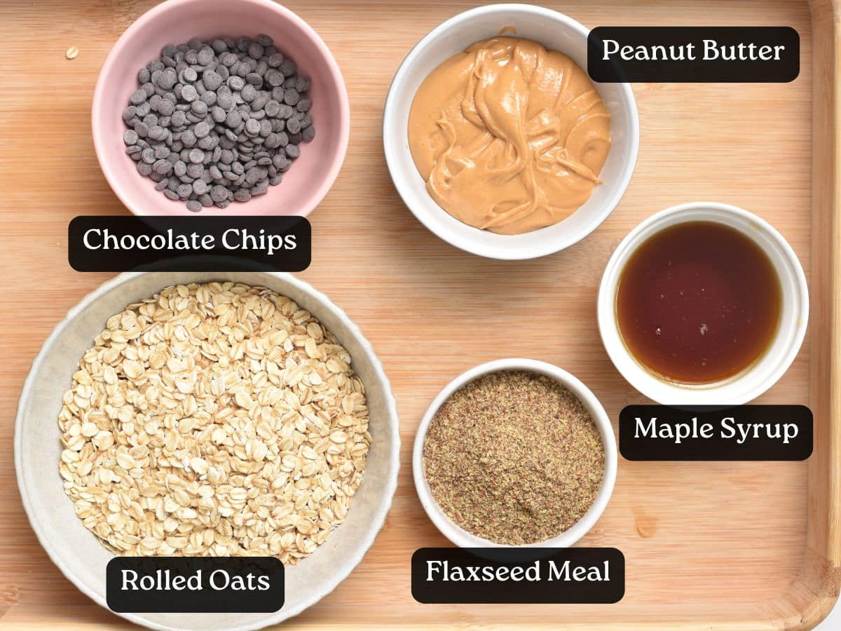 Ingredients for Healthy Homemade Granola Bars