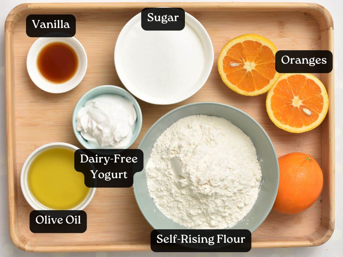 Ingredients for Orange Muffins