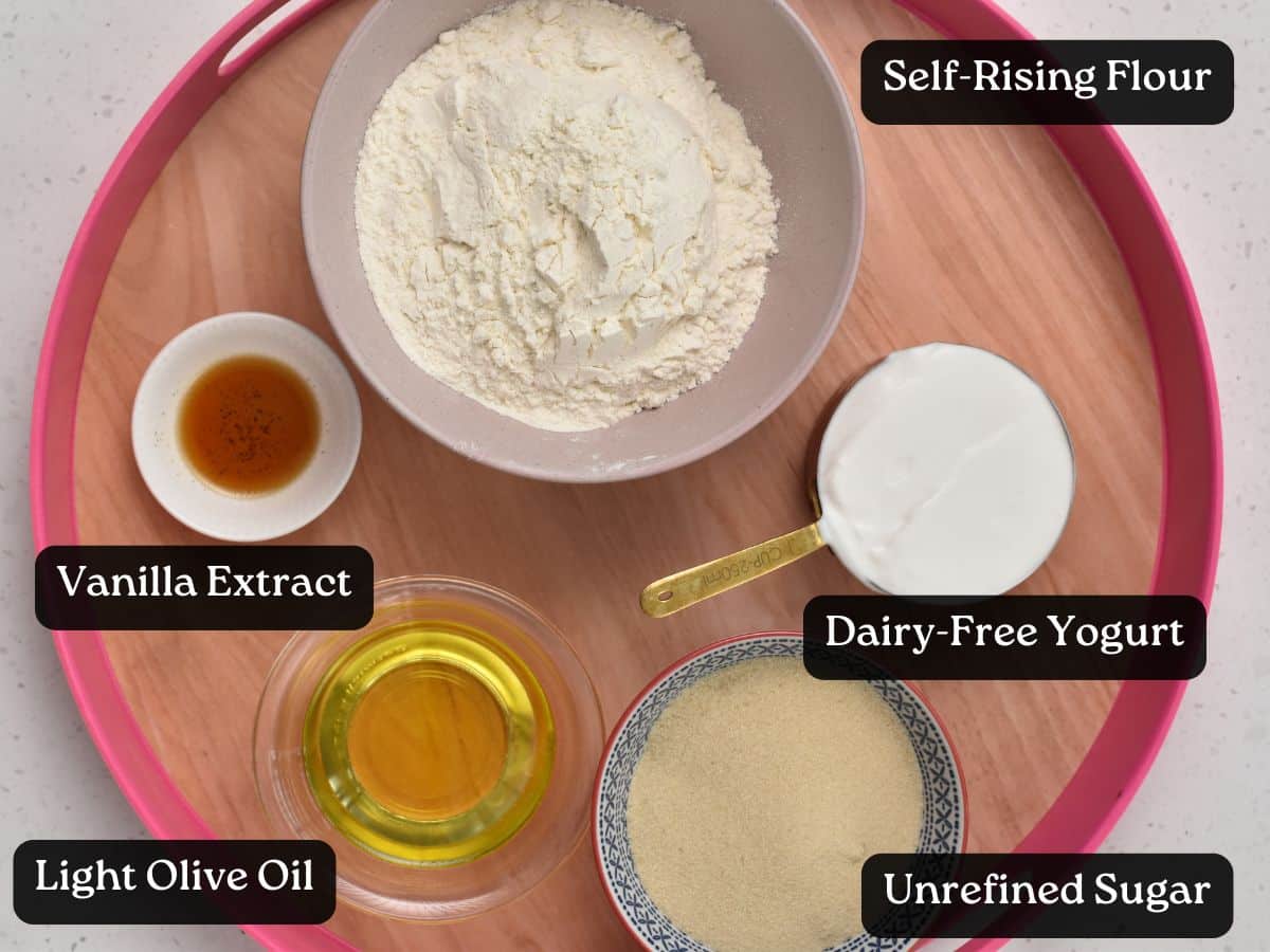 Ingredients for Yogurt Muffins