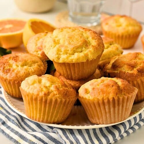 Orange Muffins (No Eggs, No Dairy)